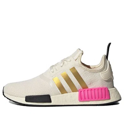 Adidas Originals (wmns) Adidas Nmd_r1 'cream Screaming Pink' In White