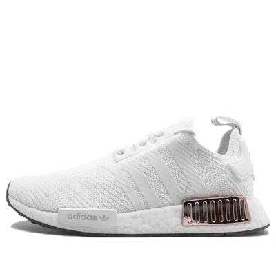Adidas Originals (wmns) Adidas Nmd_r1 'metallic Plugs - Cloud White'
