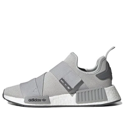 Adidas Originals (wmns) Adidas Nmd_r1 Strap Shoes 'grey Two / Cloud White' In Gray
