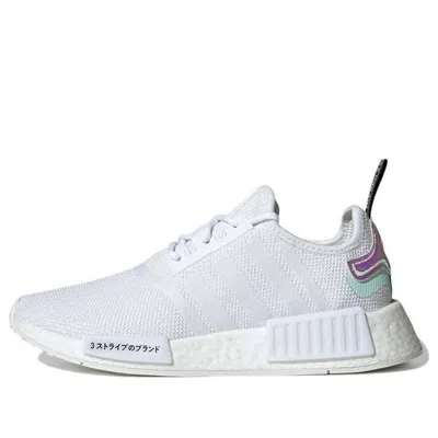 Adidas Originals (wmns) Adidas Nmd_r1 'white Clear Mint' In Animal Print