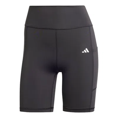 Adidas Originals (wmns) Adidas Optime 7-inch Leggings Asia Sizing 'black' In Brown