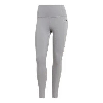 Adidas Originals (wmns) Adidas Optime Power 7/8 Leggings Asia Sizing 'grey' In Brown