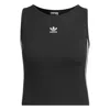 Adidas Originals (wmns)  3-stripes Padded Tank Top 'black White' In Multi