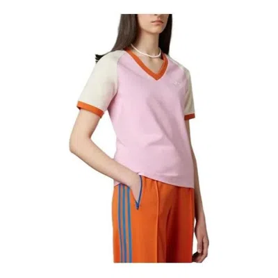 Adidas Originals (wmns)  Adicolor 70s V-neck Cali T-shirt 'true Pink'