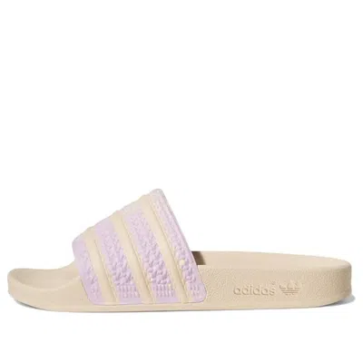 Adidas Originals Womens Adidas Adilette Slide In White/purple/orange