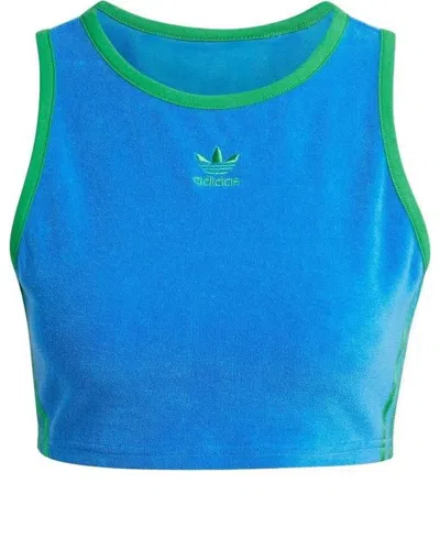 Adidas Originals (wmns)  Cropped Tank (asia Sizing) 'blue Green'