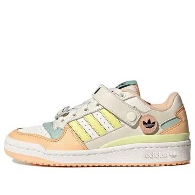 Adidas Originals (wmns)  Forum Low 'white Light Orange Cream Yellow Green' In Multi