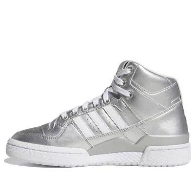 Adidas Originals (wmns)  Forum Mid 'silver White' In Animal Print