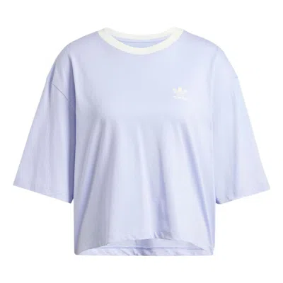 Adidas Originals (wmns)  Graphics T-shirt Asia Sizing 'purple White'