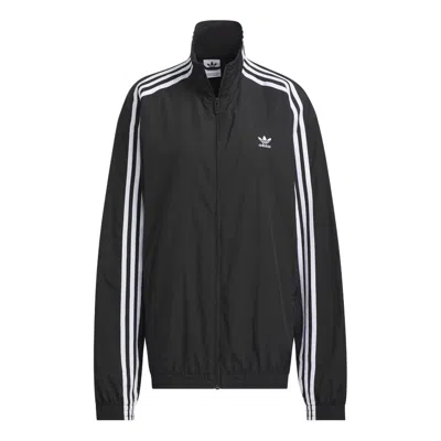 Adidas Originals (wmns)  Oversized Track Top Asia Sizing 'black White'