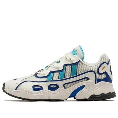 Adidas Originals (wmns)  Ozweego Og Shoes 'off White Royal Blue Lucid Cyan' In Neutral