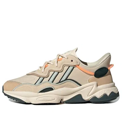 Adidas Originals (wmns)  Ozweego W 'ecru Tint Shadow Green' In Neutral