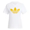 Adidas Originals (wmns)  Pearl Trefoil T-shirt 'white' In Multi