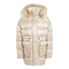 Adidas Originals (wmns)  Puffed Long Fur Jacket 'beige' In Multi