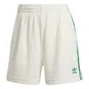 Adidas Originals (wmns)  Resort Shorts Asia Sizing 'white Green' In Multi