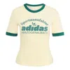 Adidas Originals (wmns)  Retro Graphic T-shirt Asia Sizing 'yellow Green' In Gray