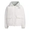 Adidas Originals (wmns)  Reversible Down Jacket 'wonder Silver' In White