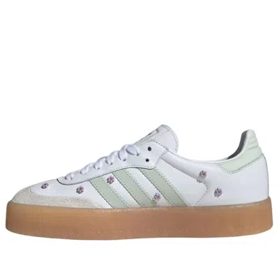 Adidas Originals (wmns)  Sambae ""cloud White/linen Green/gum"" In Multi