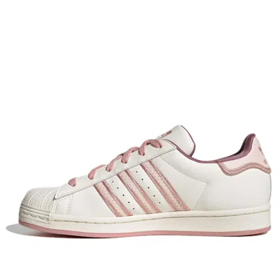 Adidas Originals (wmns)  Superstar Shoes 'cream White Pink' In Neutral