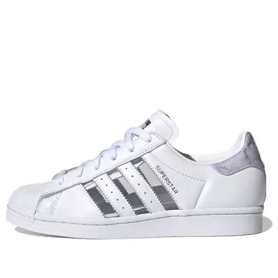 Adidas Originals (wmns)  Superstar 'white Gray Purple' In Multi