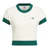 Adidas Originals (wmns)  X Notitle Tennis T-shirts 'white Green' In Multi