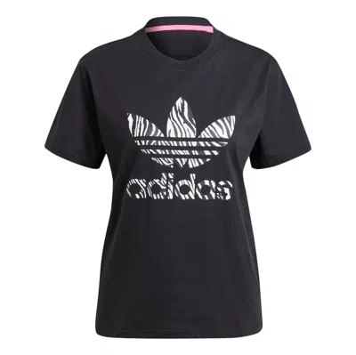 Adidas Originals (wmns)  Zebra Animal Print Infill T-shirt 'black'