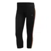 Adidas Originals (wmns) Adidas Own The Run 3/4 Tights 'black Orange'