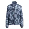 Adidas Originals (wmns) Adidas Own The Run Allover Print Hooded Running Windbreaker Jackets 'blue White'