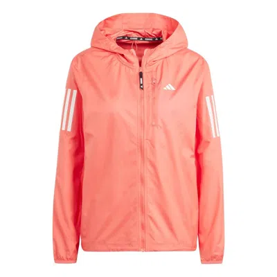Adidas Originals (wmns) Adidas Own The Run Jacket Asia Sizing 'pink' In Orange