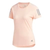 Adidas Originals (wmns) Adidas Own The Run Sports Short Sleeve Tee 'white Pink'