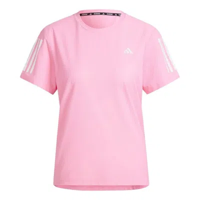 Adidas Originals (wmns) Adidas Own The Run T-shirt 'pink' In Brown
