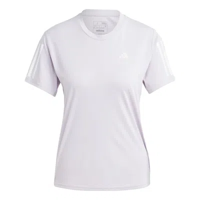 Adidas Originals (wmns) Adidas Own The Run T-shirt 'purple' In White