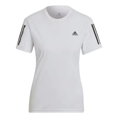 Adidas Originals (wmns) Adidas Own The Run T-shirt 'white' In Red