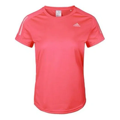 Adidas Originals (wmns) Adidas Own The Run Tee Casual Sports Round Neck Breathable Short Sleeve Red