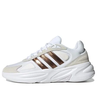 Adidas Originals (wmns) Adidas Ozelle Cloudfoam Lifestyle Running Shoes 'cloud White Matte Gold'