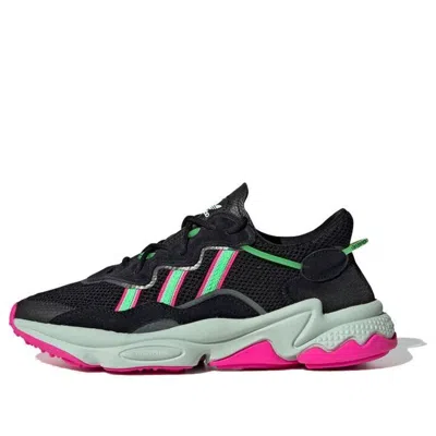 Adidas Originals (wmns) Adidas Ozweego 'black Shock Lime Pink'