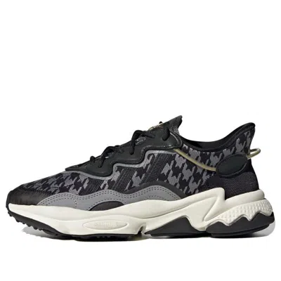 Adidas Originals (wmns) Adidas Ozweego 'herringbone Weave - Black' In Multi