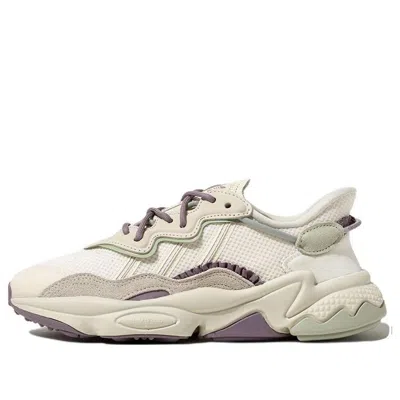 Adidas Originals (wmns) Adidas Ozweego 'white Halo Green' In Gray