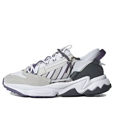 Adidas Originals (wmns) Adidas Ozweego Zip 'white Tech Purple' In Gray