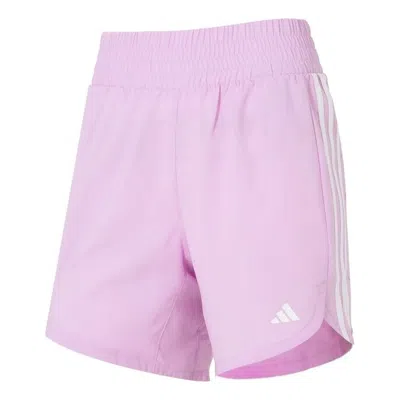 Adidas Originals (wmns) Adidas Pacer Wvn High Shorts 'pink' In Purple