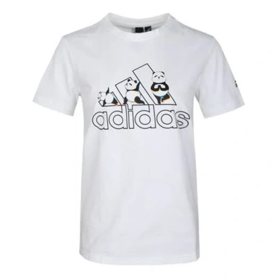 Adidas Originals (wmns) Adidas Panda Bos Tee Sports Stylish Short Sleeve T White
