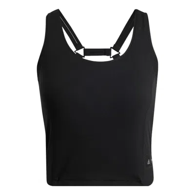 Adidas Originals (wmns) Adidas Parley Run For The Oceans Cropped Tank Top 'black'