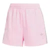 Adidas Originals Adidas 3-stripes Pinstripe Satin Shorts In Pink