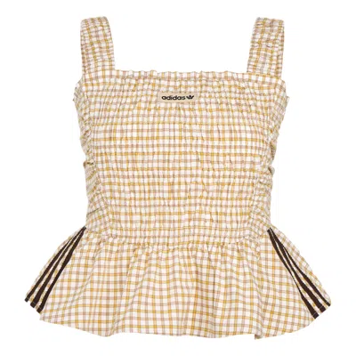 Adidas Originals (wmns) Adidas Plaid Vest Asia Sizing 'yellow' In Multi
