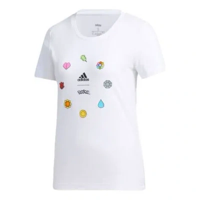 Adidas Originals (wmns) Adidas Pokemon Short Sleeve Top In White