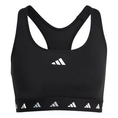 Adidas Originals Adidas Adidas Powerreact Train Medium Support Techfit Bra Woman Top Navy Blue Size Xs A-c Recycled P In Black/white
