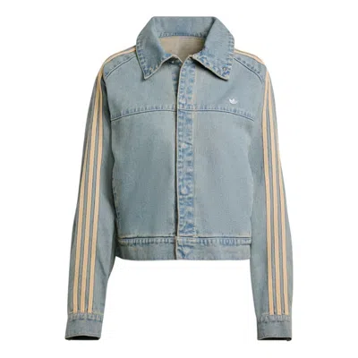 Adidas Originals (wmns) Adidas Premium Essential Denim Jacket 'indigo Denim' In Blue