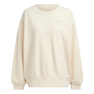 Adidas Originals (wmns) Adidas Premium Essentials Oversized Sweatshirts 'white' In Neutral