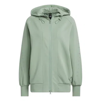 Adidas Originals (wmns) Adidas Premium Knit Jacket 'green' In Yellow