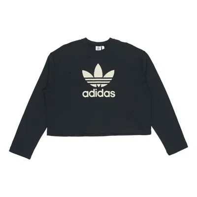 Adidas Originals (wmns) Adidas Premium Logo Crew Sweatshirt 'black'